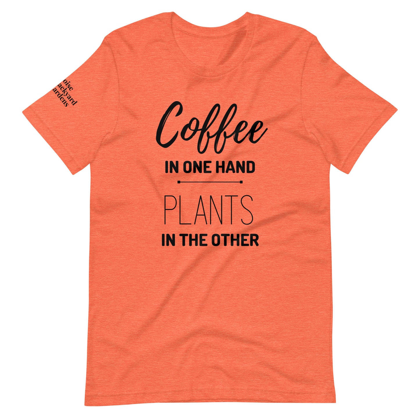 Coffee & Plants Shirt w/Black Print