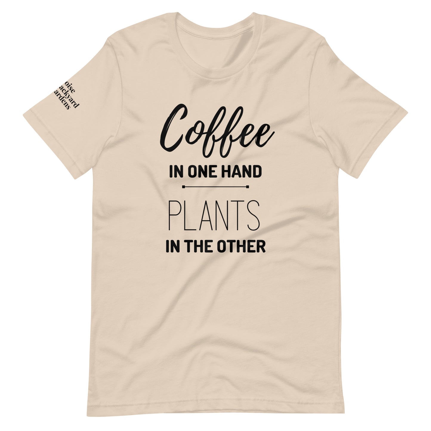 Coffee & Plants Shirt w/Black Print